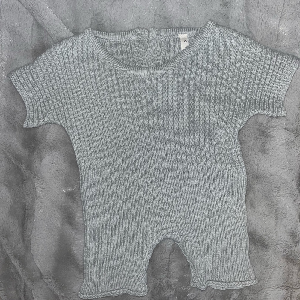 Oat & Co blue baby romper